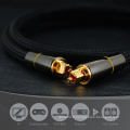 Câble Toslink audio à fibre numérique 24K Plug